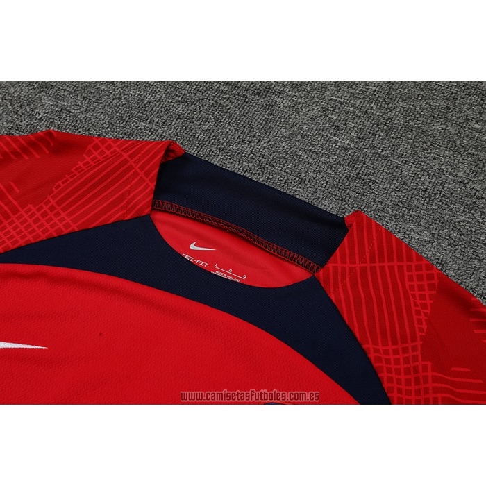 Chandal del Atletico Madrid Manga Corta 2022-2023 Rojo - Pantalon Corto